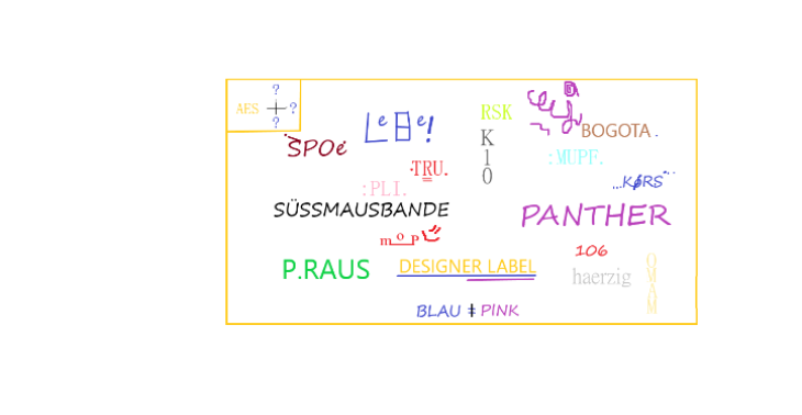 Designer Label - For blue and pink. secret name until patent