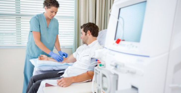 Helft Dialyse Patient