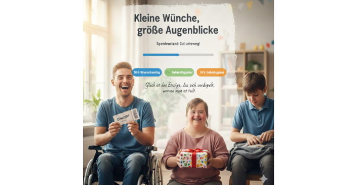 Kleine Herzenswünsche für Menschen mit Behinderungen