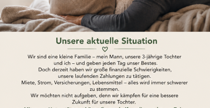 ❤️ Für unsere kleine Familie – wir brauchen eure Hilfe
