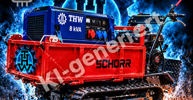 THW Schwere Lasten, starke Hilfe – ein Minidumper für unsere Einsatzkräfte!